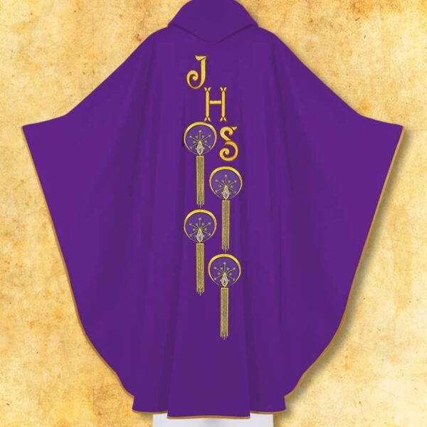 Embroidered chasuble "Advent"
