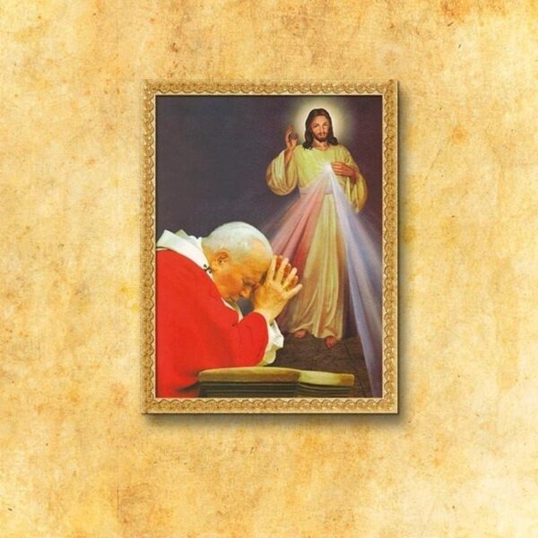 Obraz "Św. Jan Paweł II i Jezus Miłosierny"