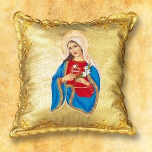 “Heart of Mary” procession pillow
