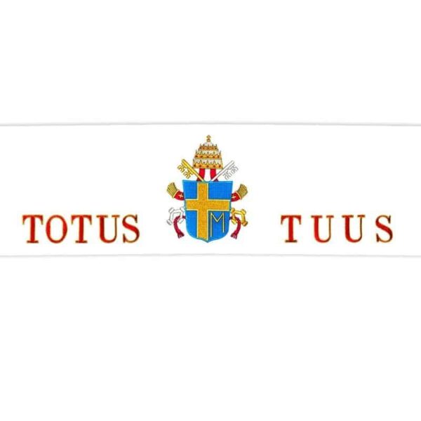 Obrus haftowany "Totus Tuus"