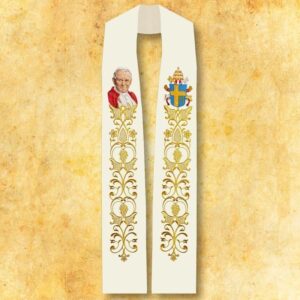 Embroidered stole “John Paul II”