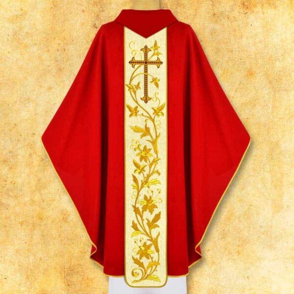 Chasuble with embroidered image "St. Mark"