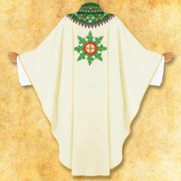 Embroidered chasuble "Górlski" with small embroidery