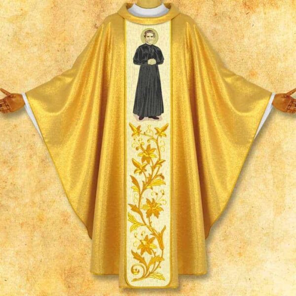 Chasuble with embroidered image "St. John Bosco"