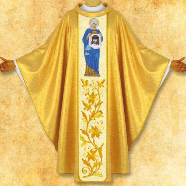 Chasuble with an embroidered image of "St. Veronica"