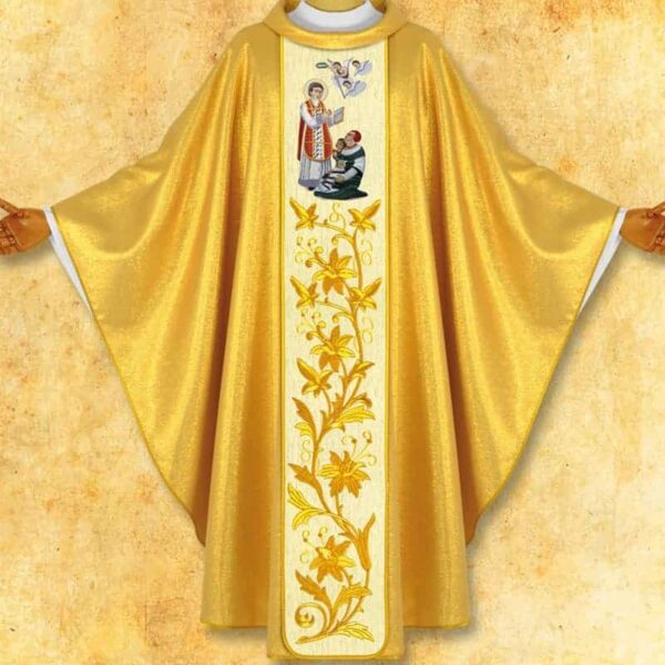 Chasuble with an embroidered image of "St. Valentine"