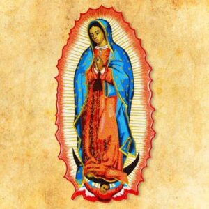 Embroidered applique “Our Lady of Guadalupe”