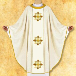 Chasuble embroidered “Deo”