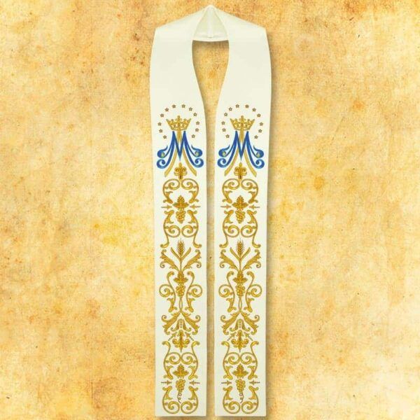 Embroidered stole "Marian"