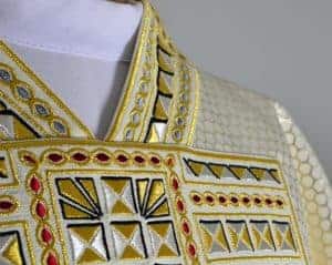 Embroidered Roman and Gothic chasubles