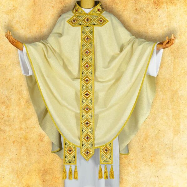 Chasuble embroidered "Pietra Unica"