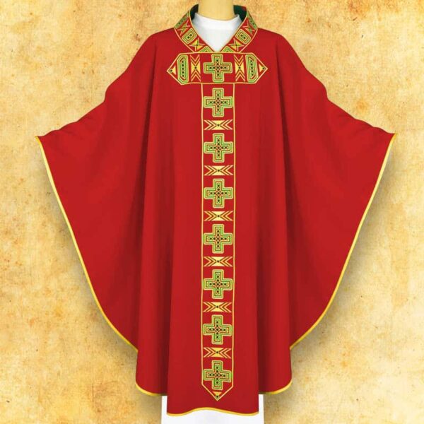 Chasuble embroidered "Cattolica"