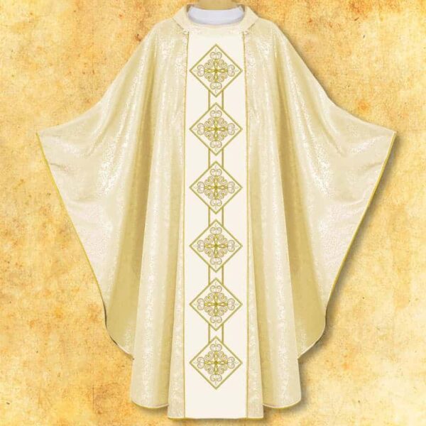Chasuble with embroidered belt
