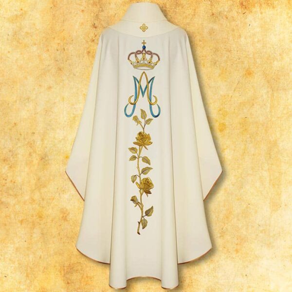 Chasuble embroidered "Our Lady Immaculate"