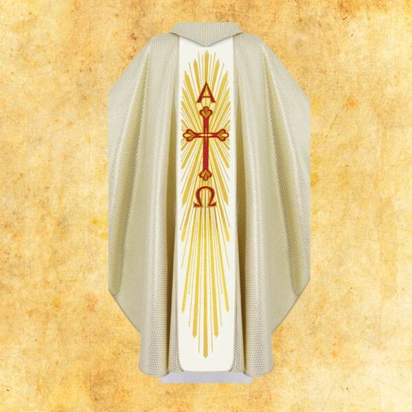 Chasuble embroidered with a belt "Risen Jesus"