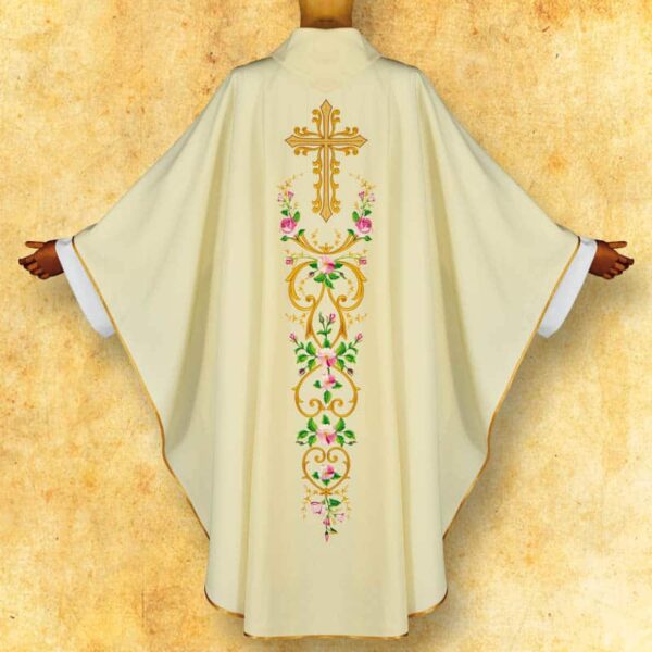 Chasuble embroidered "St. Rita"