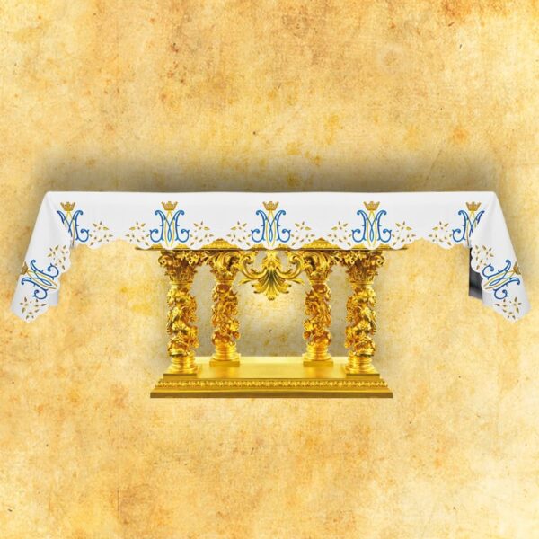 Embroidered tablecloth "Mater Dei"