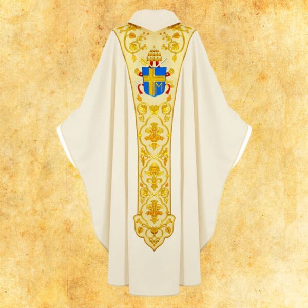 Chasuble with embroidered belt "John Paul II"
