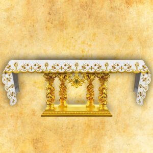 Embroidered tablecloth “Golden Series – Chalice”