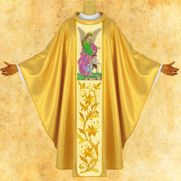 Chasuble with the image embroidered "Guardian Angel"