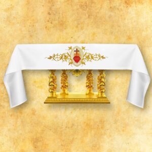 Tablecloth with front embroidery “Heart of Jesus”