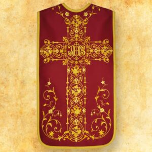 Embroidered Roman chasuble “Decorativo”