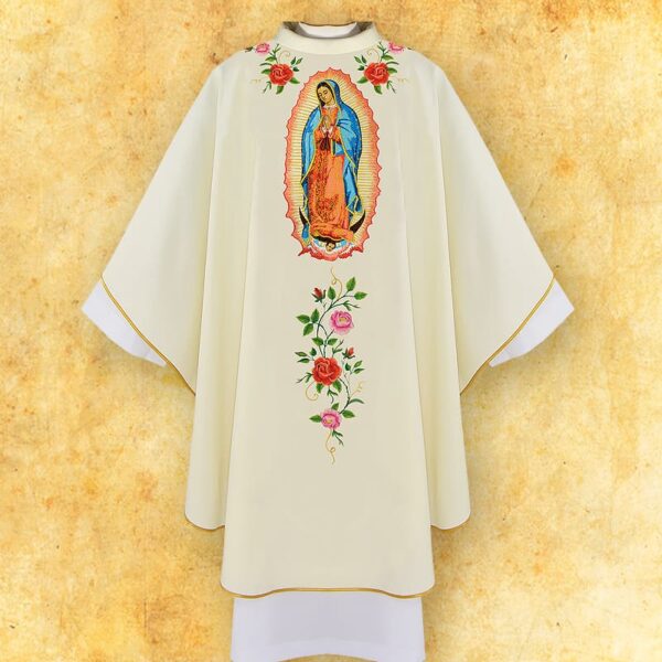 Chasuble embroidered "Guadalupe"