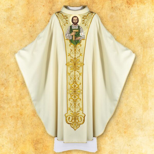 Chasuble embroidered with the image of "St. Joseph"