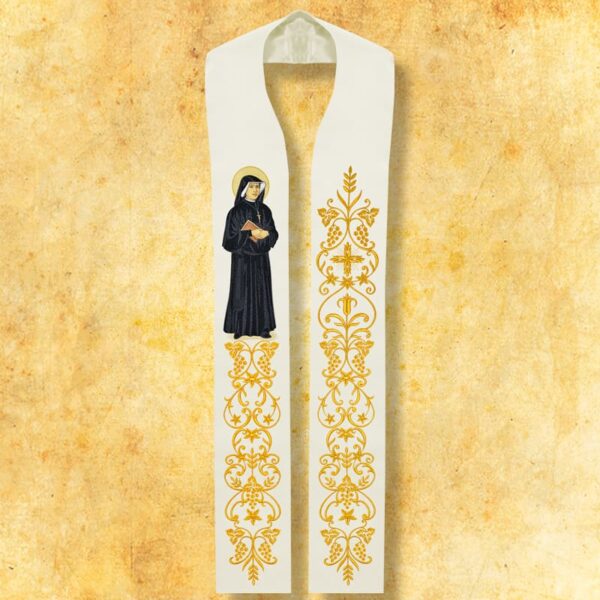 Embroidered stole "St. Faustina"