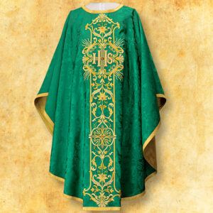 Chasuble embroidered “Massimo-Verde”