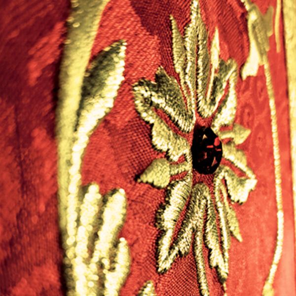 Chasuble embroidered "Massimo-Rosso"