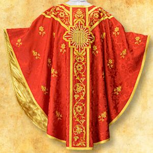 Chasuble embroidered “Massimo-Rosso”