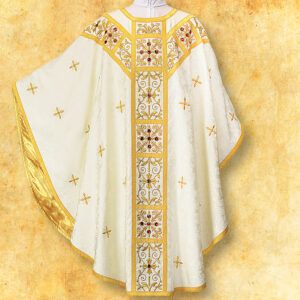 Chasuble embroidered “Massimo-Bianco”