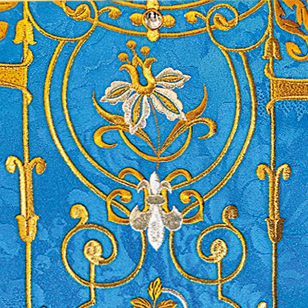 Chasuble embroidered "Massimo-Blue"