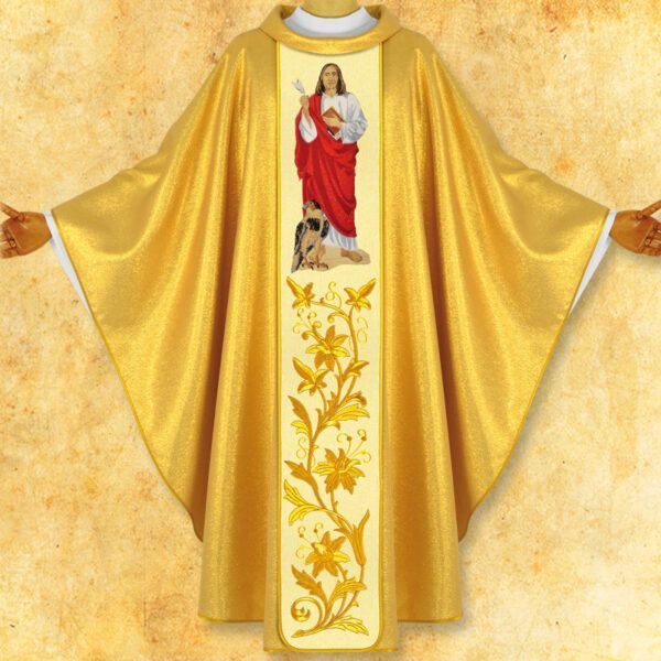 Chasuble with embroidered image "John the Apostle"