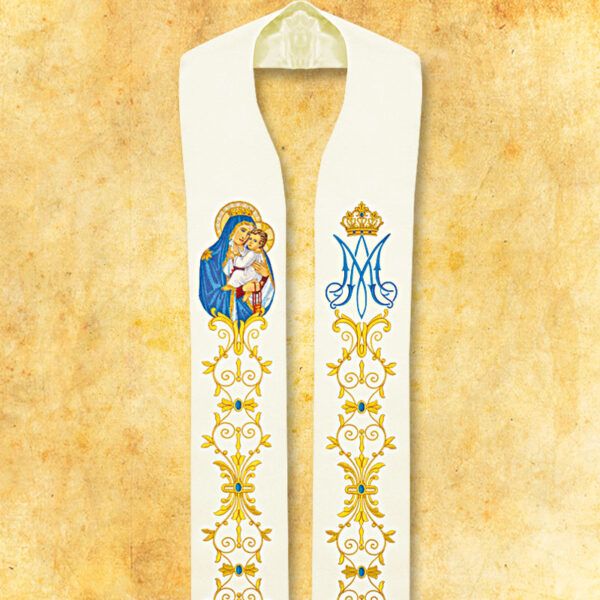Embroidered stole "Marian"