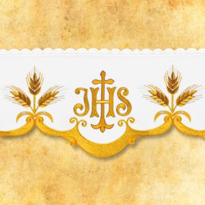 Embroidered lace “Golden series – IHS”
