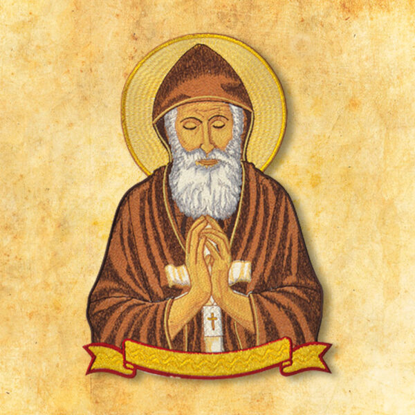 Embroidered application "St. Charbel"