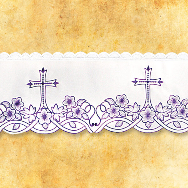 Embroidered lace "Colored" violet