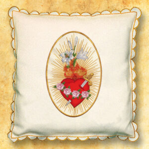Ecru procession pillow “Mary’s Heart”