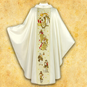 Chasuble embroidered with “Bethlehem” sepia