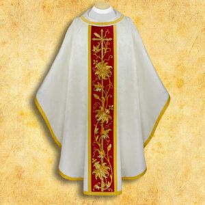Chasuble embroidered “Classico Bianco”