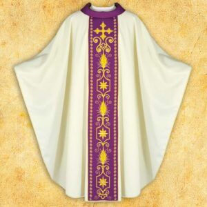 Chasuble with embroidered belt “Sacrum”