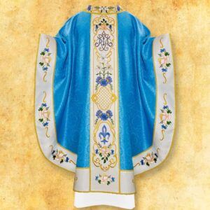 Embroidered chasuble “Salve Regina”